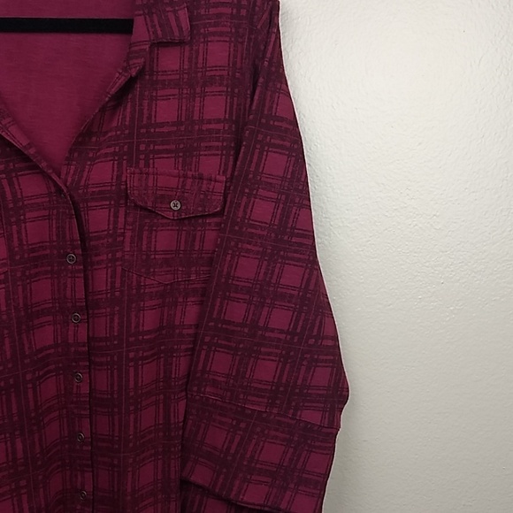 Sonoma Life Style Plaid Top Size 2X - Picture 5 of 6